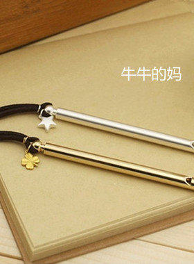 生日节日迷你长笛口哨子银色项链