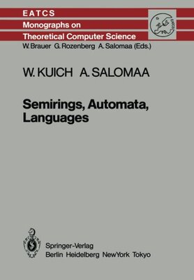 【预订】Semirings, Automata, Languages