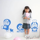 叮当猫哆啦a梦机器猫卡通温馨房间装 饰卧室床头电视背景墙贴纸画