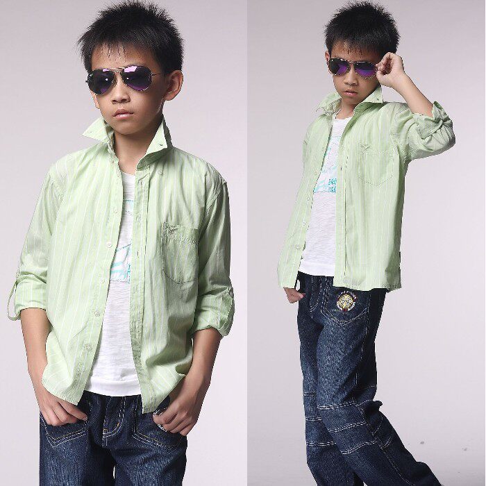 Chemise garcon à manche longue - Ref 2079388 Image 1