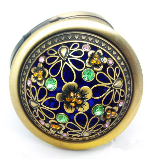 Beijing Cloisonne Ethnic style Hollow Color diamond Cosmetic mirror convenient Bronze Retro mirror Take it with you Carryin the Family/Personal Cleaning Tools , Personal care cleaning appliances , Comb/Portable with a mirror , Portable mirror  category - from Buy2taobao.com to provide professional Taobao agent buy service