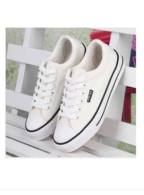 2025包邮新款女式帆布鞋白色女鞋韩版帆布鞋低帮系带元女学生休闲