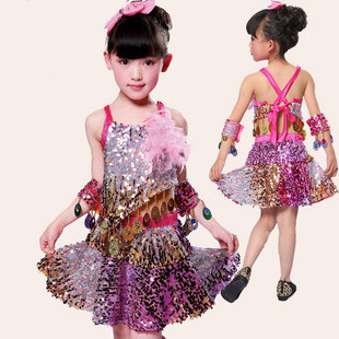【彩衣朵朵】儿童舞蹈表演服 芭蕾 拉丁热舞 街舞演出服 童装7207