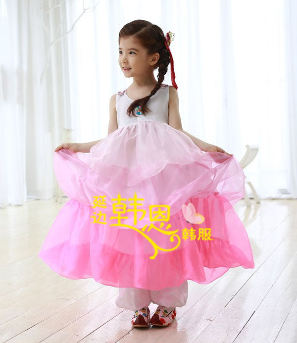 韩国原装进口韩服衬裙/儿童韩服衬裙/大蓬衬裙/HE-T1005