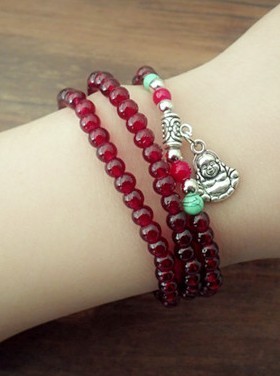 泰国佛牌串珠转运保平安水晶手链