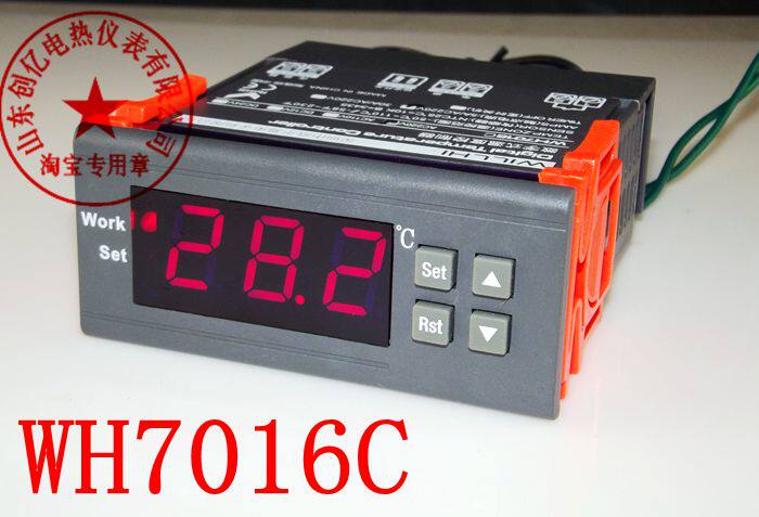 WH7016C高精度带冷热控制恒温电子温控器 温度控制器孵化冰柜酒柜