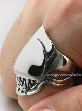 闪亮异形骷髅男士尾戒