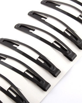 职业头饰发饰 BB夹 饰品 美发盘发头饰 黑色发夹 发卡边夹1卡12个