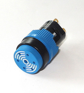 凯昆KACON开孔16mm圆形连续音电子式蜂鸣器(蓝色) K16-CZ DC24V
