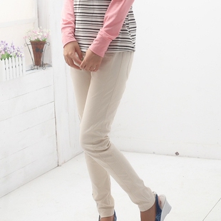 韩版 瘦脚铅笔裤 休闲长裤 9091杏色2020新款 四季 女式 小脚裤 宜穿 春装