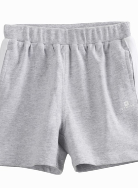 迪卡侬正品DOMYOS婴儿幼儿宝宝健身运动全棉短裤有口袋49￥灰色