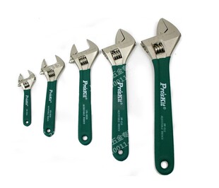 带刻度活扳手 钛金防滑活动扳手 台湾宝工 清 12寸 活络扳手