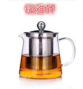 耐热玻璃茶具不锈钢过滤网泡花茶壶耐高温加热茶具 包邮