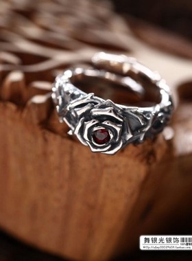 泰国纯银立体戒指