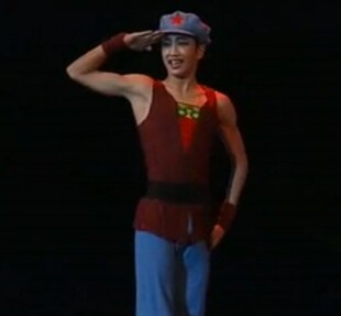 红果果演出服饰民间舞服装我叫潘东子男款红军装桃李杯舞蹈服