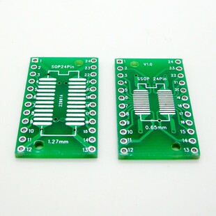 云辉 SOP24转接板 SSOP24 TSSOP24 贴片转直插 DIP 0.65/1.27mm