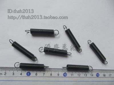 现货 线径1.2mm 外径7mm 长度45mm 拉伸弹簧 专业订做弹簧