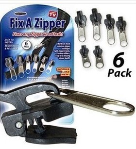 Fix A Zipper万能多功能拉链头 衣服配件 三种大小共6个