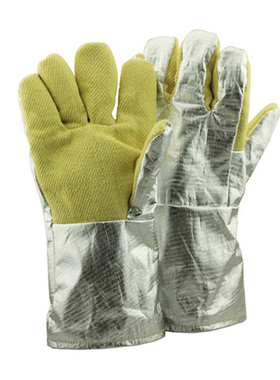 防500度耐高温手套卡斯顿YARR15-34带铝箔防辐射隔热手套电焊手套