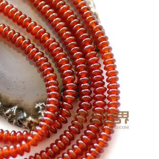 珠珠世界diy手工串珠配饰红玛瑙散珠文玩佛珠配件算珠隔珠隔片