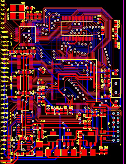 TMS320F28335开发板pcb 28335开发板原理图PCB AD7606 CAN RS485