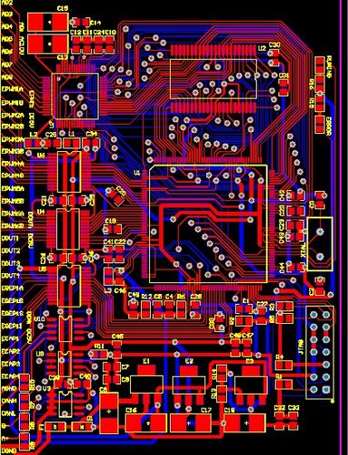 TMS320F28335开发板pcb f28335系统开发板原理图DSP带有CAN RS485