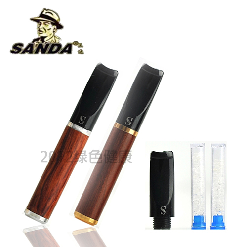 正品包邮SANDA三达花梨木换芯高档过滤烟嘴配SD-29过滤芯 送配件