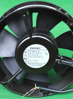 德国PAPST TYP 6248N 48V 375mA滚珠轴承风扇 铸铝支架