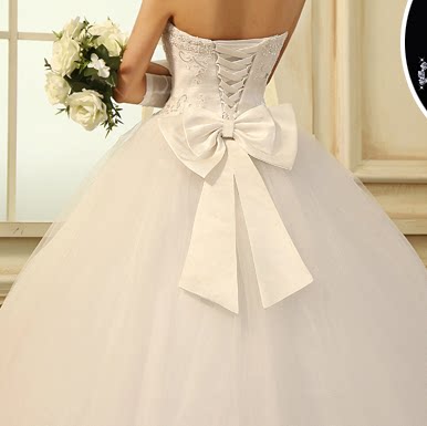 2017新款可爱公主婚纱配件 双层蝴蝶结 飘带蝴蝶结 结婚配件