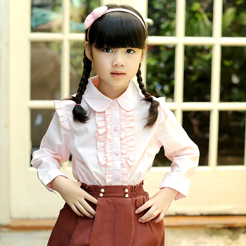 Chemise fille à manche longue - Ref 2085354 Image 1