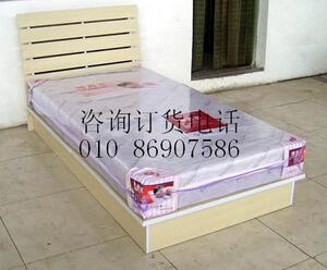 佳美家居 102号白象木色单人床 含床垫 北京免费送货安装