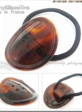 法国WEINY发饰 别致可爱大钮扣发圈/发绳 D2199◆6色选