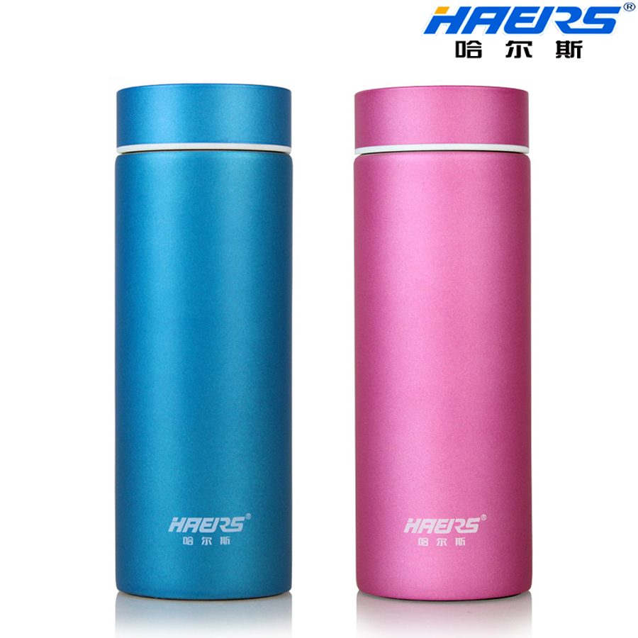 经典款哈尔斯保温杯不锈钢真空办公杯 男女士水杯茶杯320ml带茶隔