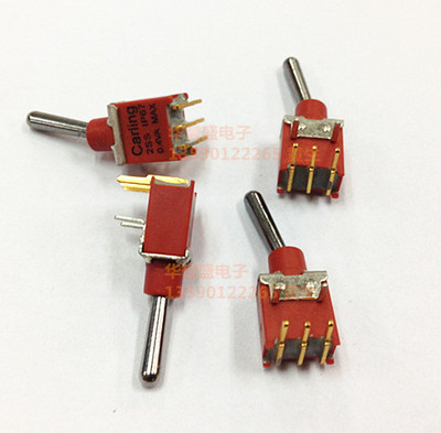 美国CARLING 防水 摇头 钮子开关 2SS IP67 TS-6 ES-6 3脚2档弯脚