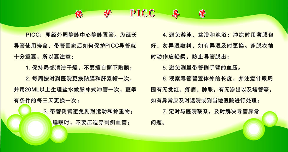 595海报印制海报展板素材244医疗保健保护picc导管