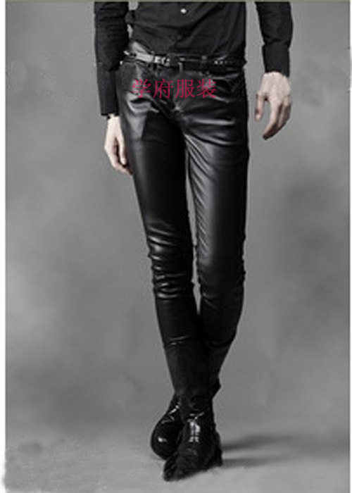 Pantalon cuir homme serré pour jeunesse - Ref 1494170 Image 1