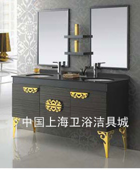 美式欧式橡木浴室柜组合实木卫浴柜洗脸盆柜组合洗手盆柜 SH239