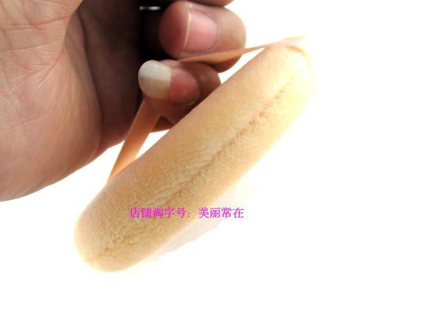 粉扑可套手指毛质绒面柔软定妆丝带干粉棉影楼用学生新手化妆手垫