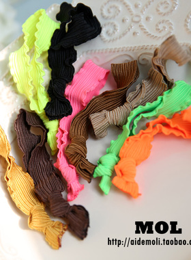 韩国进口 发饰 好用推荐 木耳边欧美流行 基础发绳头绳发圈皮筋