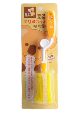 喜多可替换式泡棉奶瓶刷 360度旋转