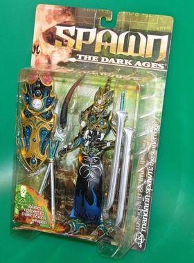 全场特价包邮 麦克法兰 再生侠 Spawn 14代 曼陀铃 蓝 人偶