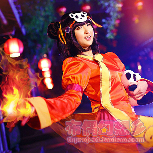 英雄联盟lol安妮蛇年熊猫皮肤cos