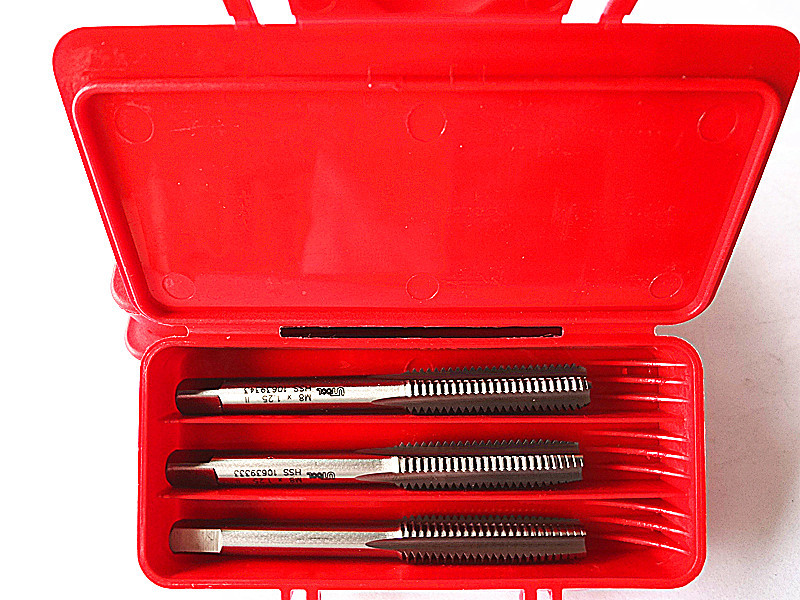 韩国进口utool公制手用三支套装丝锥丝攻M2-M24机械模具加工工具