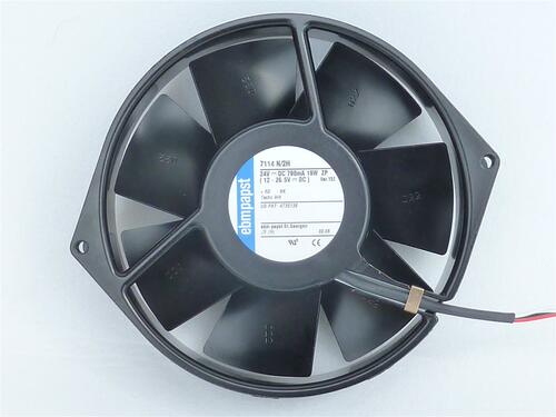 全新原装德国Ebmpapst 全金属风扇 TYP 7114N/2H 24v 19W ABB用