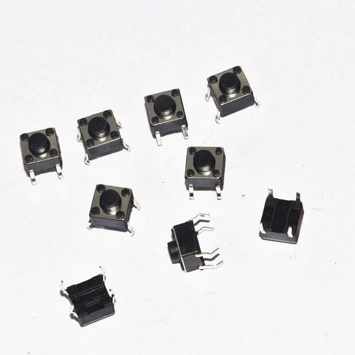 佐田|轻触按键开关 6*6*5MM 微动开关 立式4脚(200个)