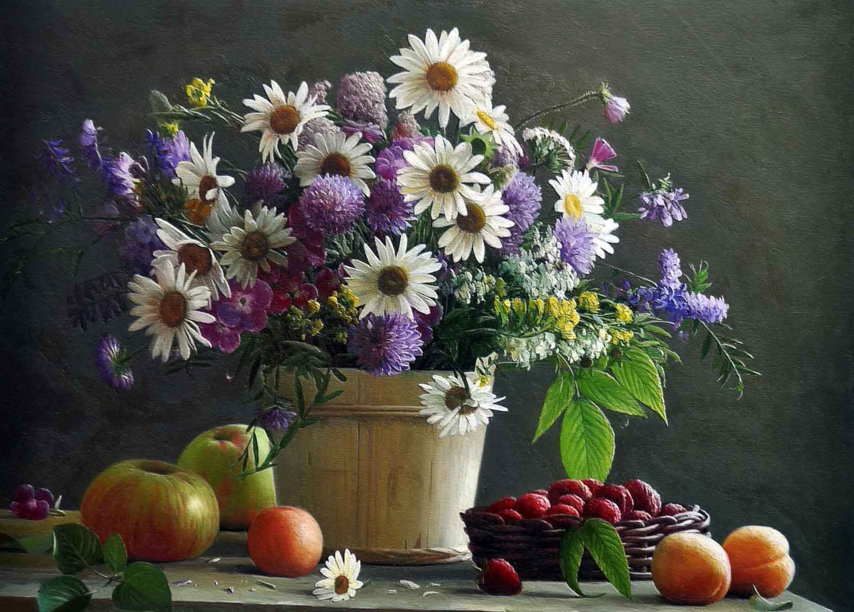 197素材油画装饰画墙画壁画挂画31油画花卉 tif海报印制