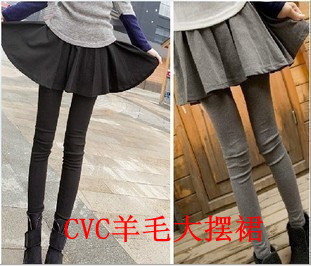 韩国春秋薄款 假两件大裙裤 百褶裙裤 打底裙裤纯色百搭女装|ruв категории Женская одежда, брюки, рейтузы - от Buy2taobao.com для оказания профессиональной услуги покупки агента Taobao