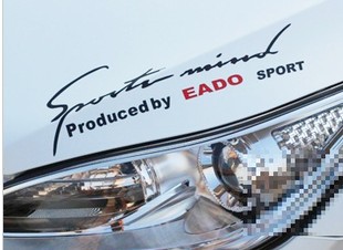 EADO sports灯眉贴反光车贴订制个性车贴搞笑车贴来图订制