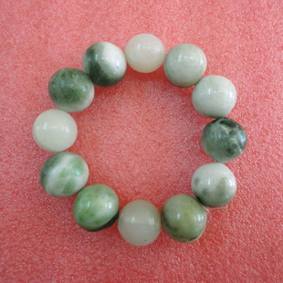 玉如意 南阳独山玉手串绿白一级料南阳独玉手链时来运转手链1