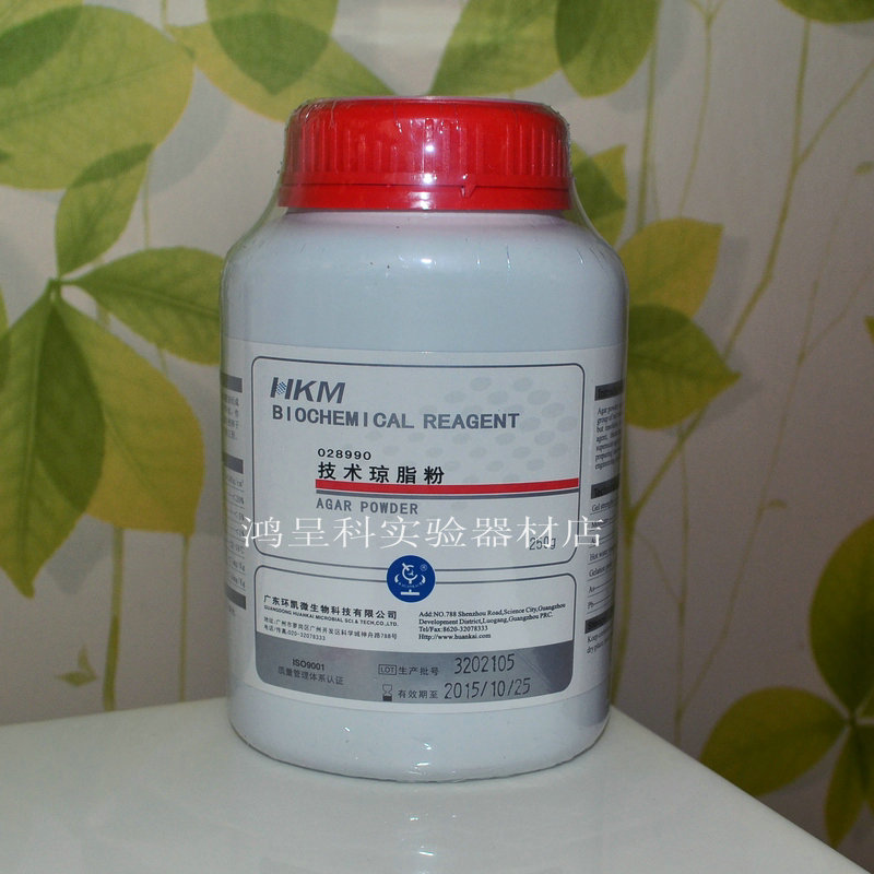 环凯028990A技术琼脂粉500g凝固剂微生物普票